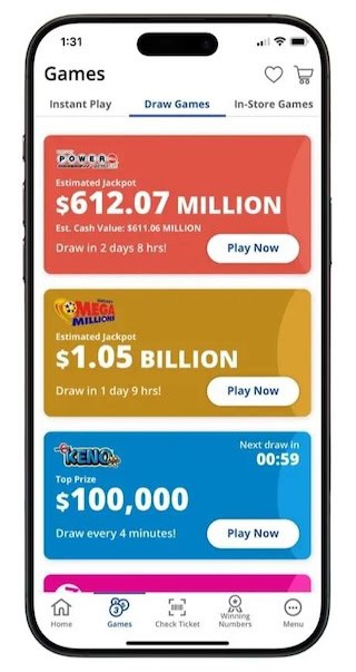 Kentucky Lottery app