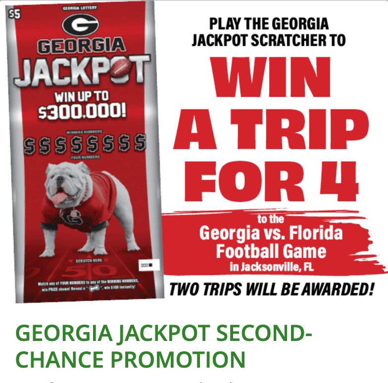 GA lottery second chance promotion