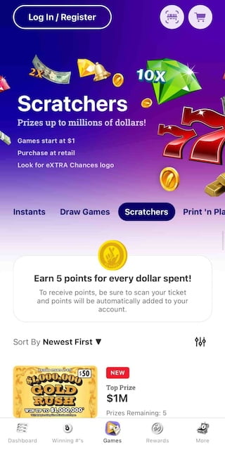 VA Lottery Scratchers