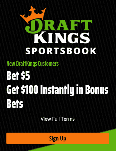 draft kings sign-up bonus: bet$5, get $100 instantly