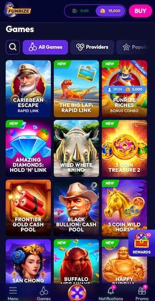 Funrize games