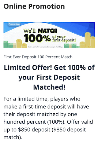 Kentucky Lottery promo code: 100% deposit match up to $850