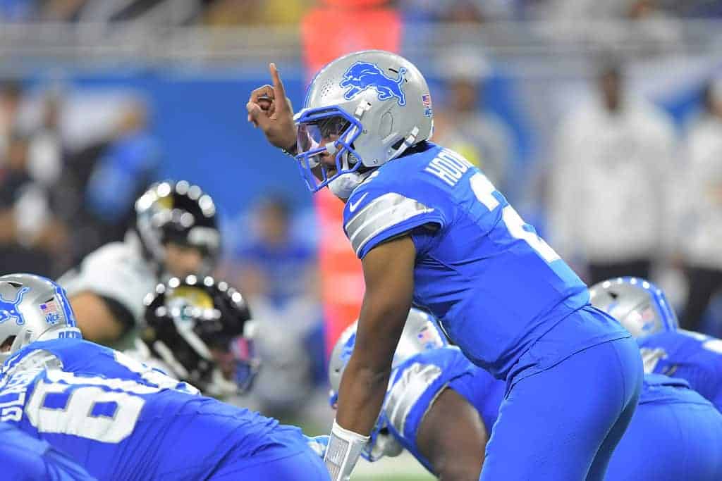 Detroit Lions backup quarterback Hendon Hooker