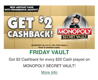 PA Lottery Friday Vault promo