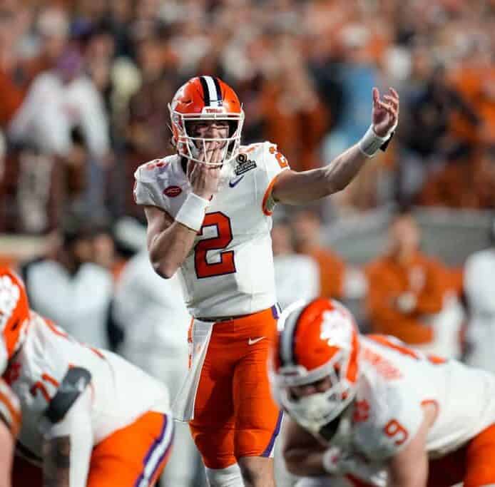 Clemson quarterback Cade Klubnik