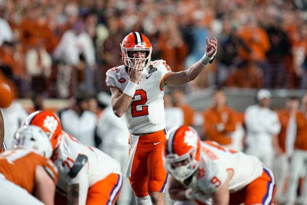 Clemson quarterback Cade Klubnik