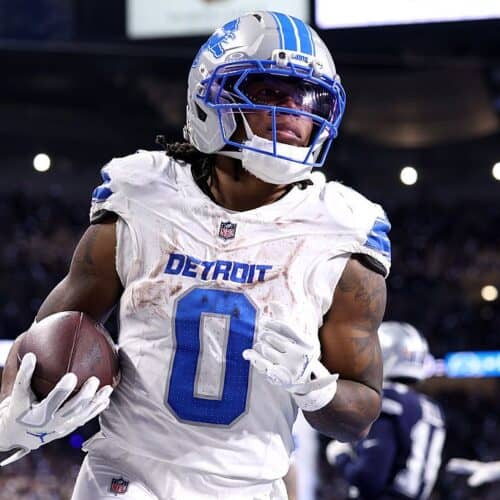 Jahmyr Gibbs and the Lions have the easiest schedule of run defenses for the 2026 NFL season.