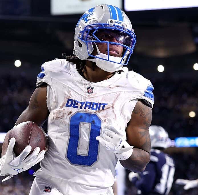 Jahmyr Gibbs and the Lions have the easiest schedule of run defenses for the 2026 NFL season.