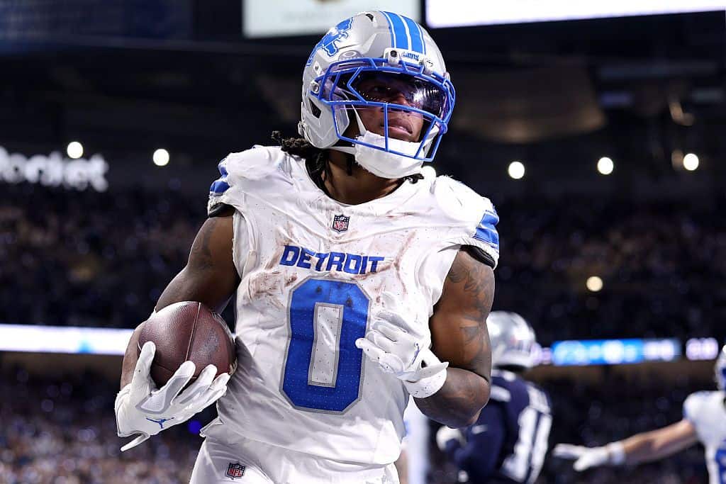 Jahmyr Gibbs and the Lions have the easiest schedule of run defenses for the 2026 NFL season.