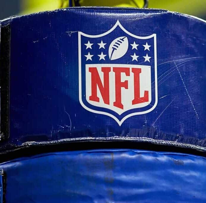 NFL Logo on a field goal post