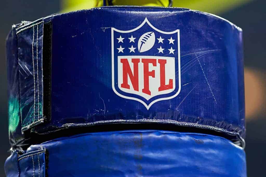 NFL Logo on a field goal post