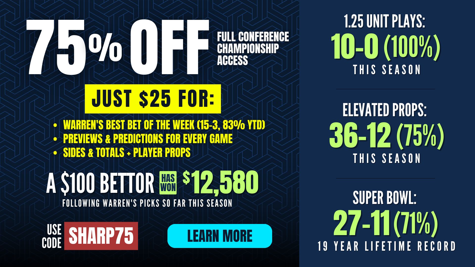 Sharp Football Divisional Round Promo Sale