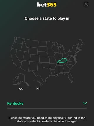 Bet365 legal states map