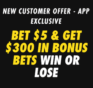 Bet365 sign up bonus of Bet $5, Get $300 in bonus bets