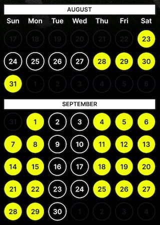 Schedule of gamedays for new Fanatics Sportsbook promo
