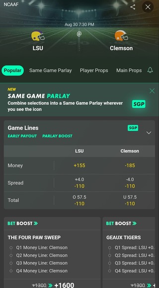 Bet365 Bonus Code SHARP365: Get $1,000 in Bonus Bets for LSU vs. Clemson, Other Saturday Games