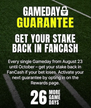 New Fanatics Sportsbook sign up bonus - $100 Gameday Guarantee