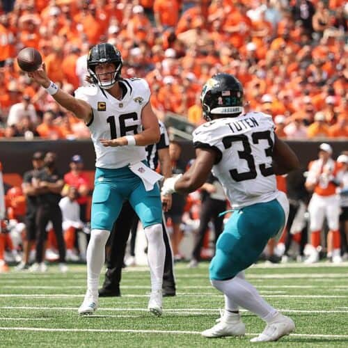 Trevor Lawrence and Bhayshul Tuten