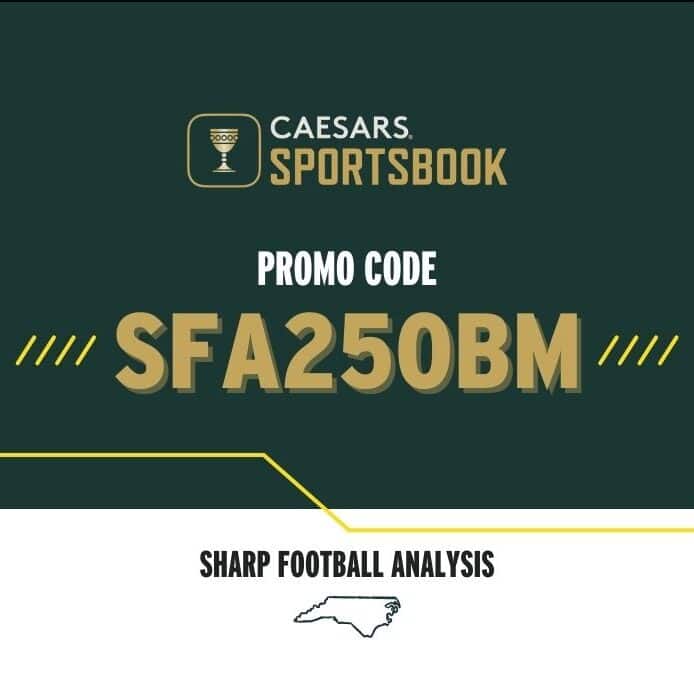 Caesars Sportsbook NC promo code of $250 bet match