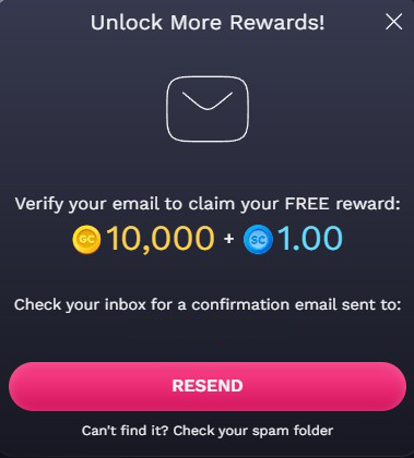 nolimitcoins email verification reward
