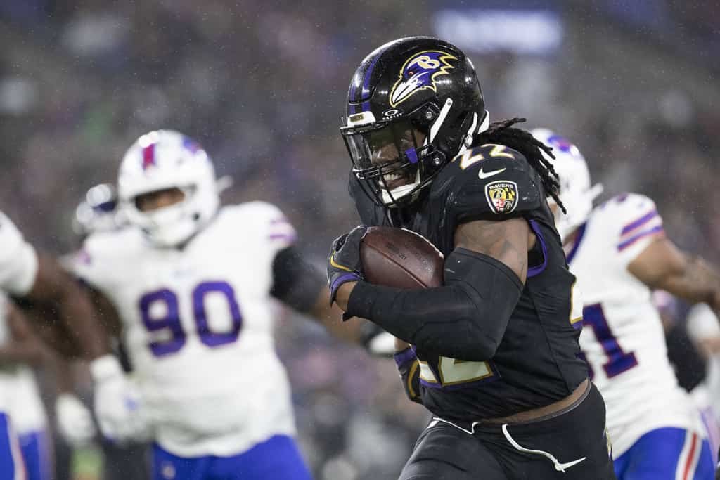 Ravens vs. Bills 2024 playoff game, Derrick Henry run