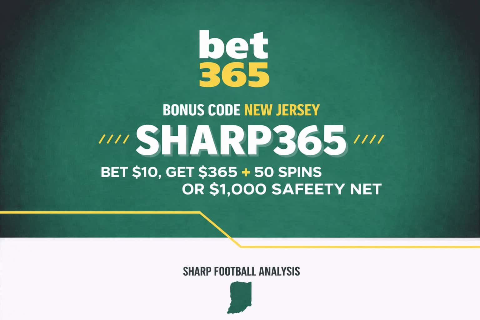 Bet3365 New Jersey Promo Bet $10 Get $365 + 50 Spins