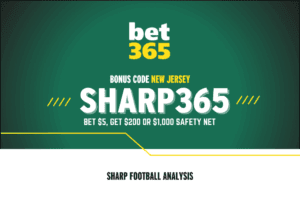 Bet365 bonus code New Jersey: Use code SHARP365
