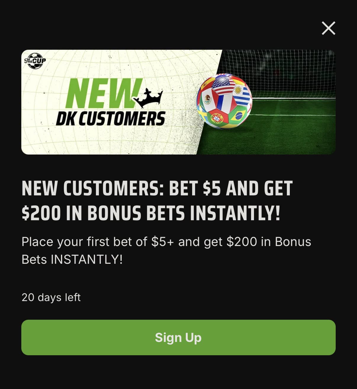 DraftKings 2026 offer