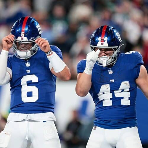 Jaxson Dart and Cam Skattebo