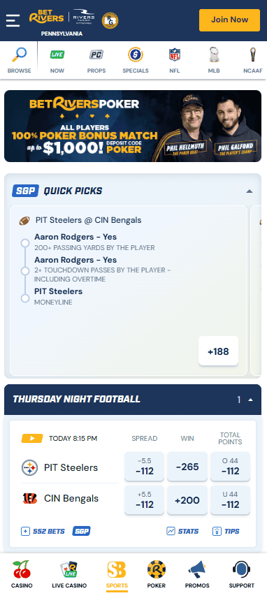 New York online sports betting: BetRivers