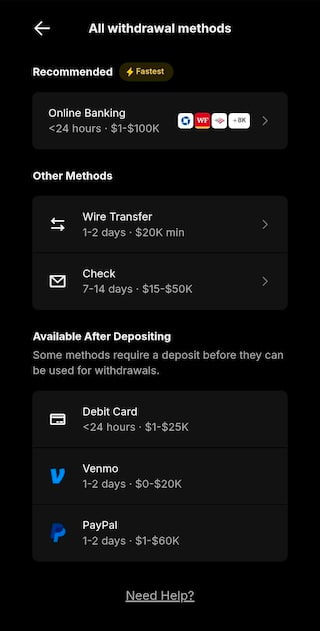 DraftKings payout speeds and withdrawal methods