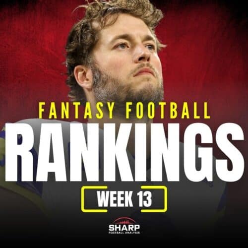 Week 13 Fantasy Football Rankings