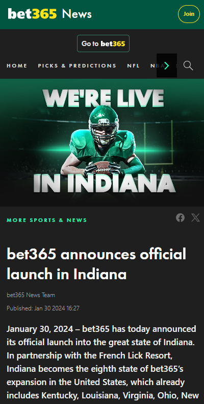 bet365-indiana-news