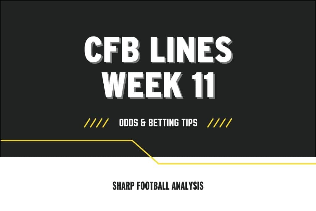 College football lines for week 11