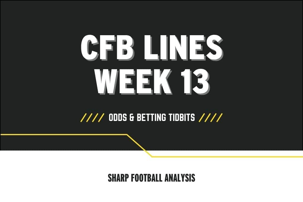 College football lines week 13