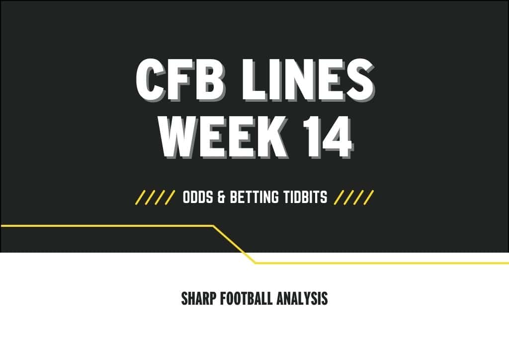 College football lines week 14