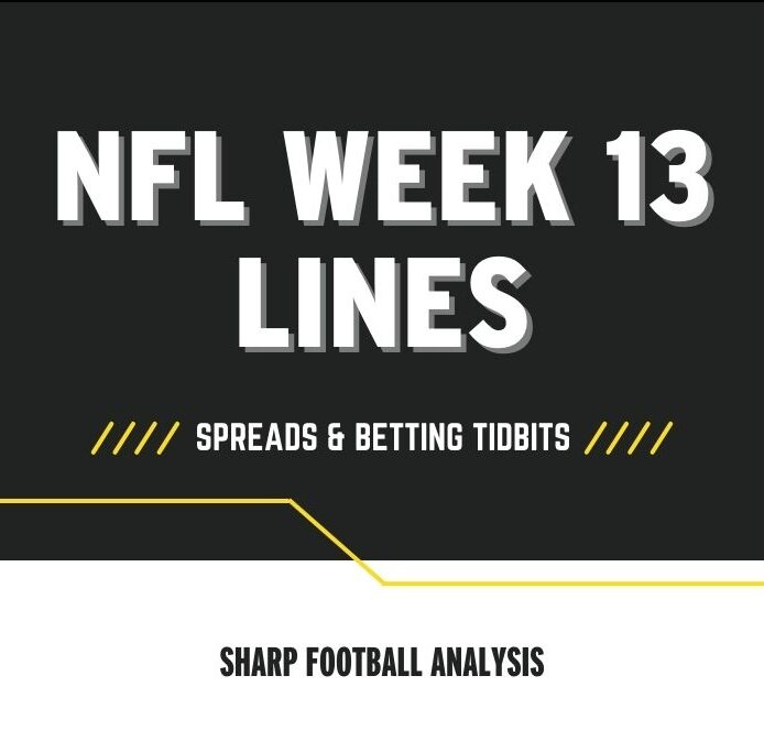 NFL betting lines Week 13