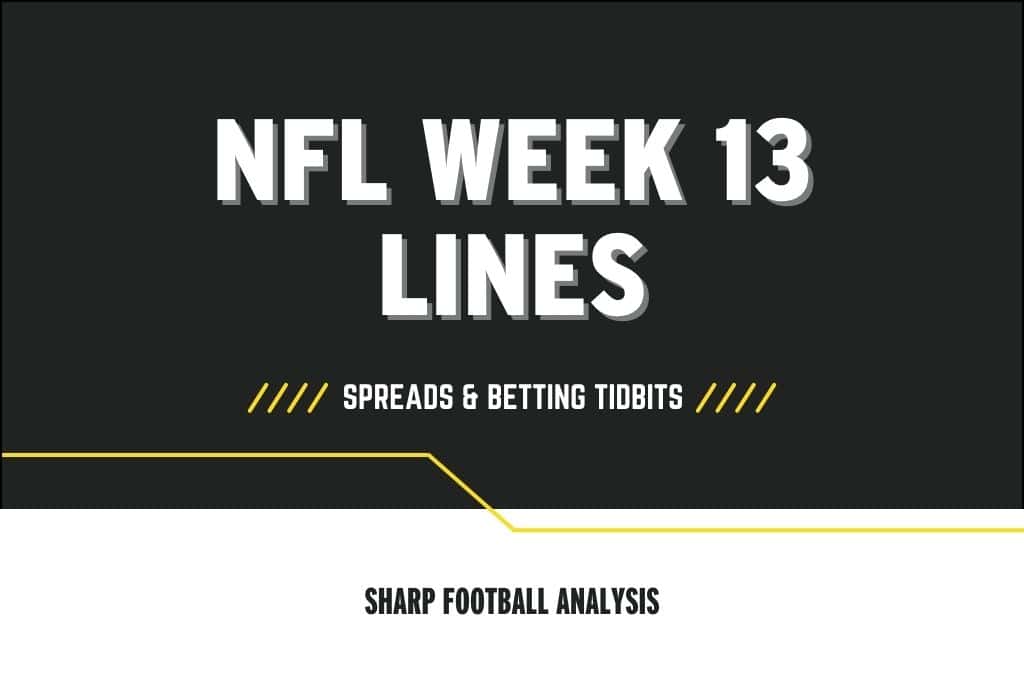 NFL betting lines Week 13