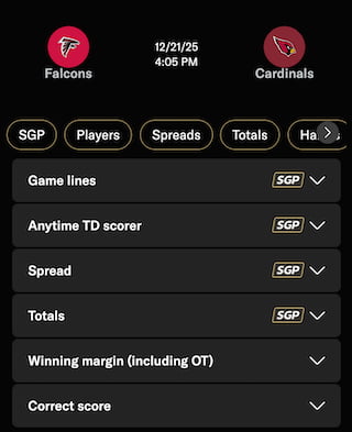 BetMGM Arizona betting markets