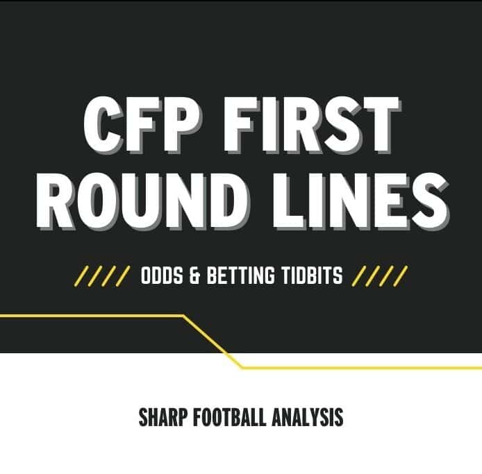 College football playoff first round lines