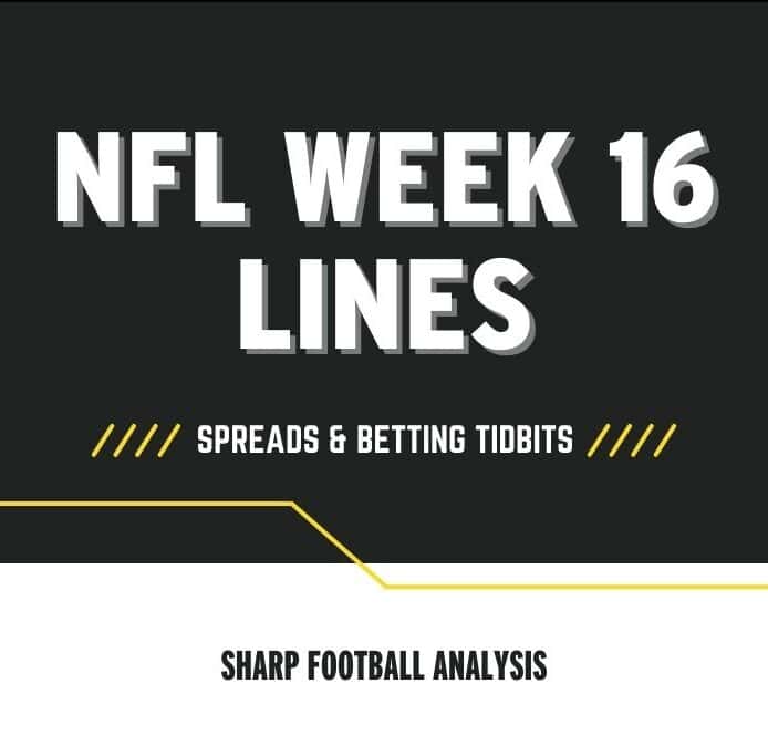 NFL lines Week 16
