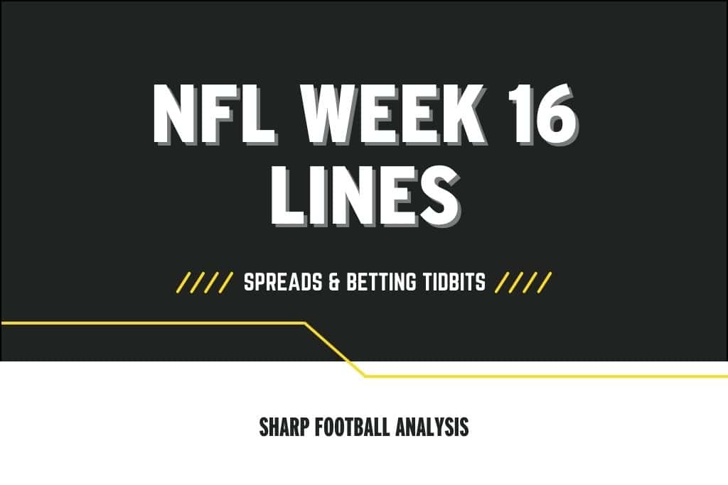 NFL lines Week 16
