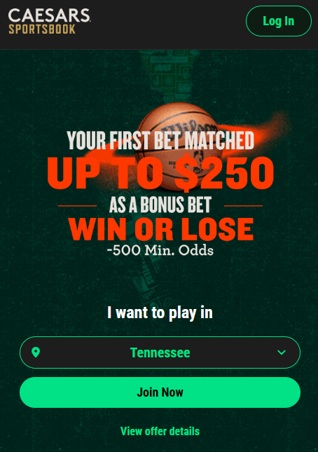 caesars tennessee welcome offer