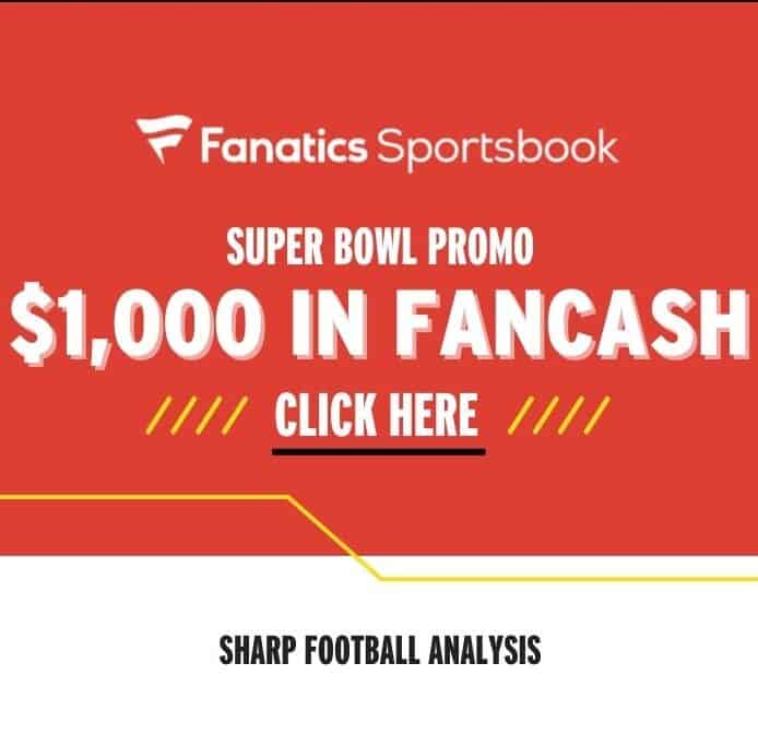 Fanatics Sportsbook promo for Super Bowl 2026