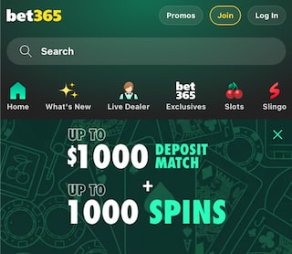 Bet365 casino bonus available in Pennsylvania and New Jersey