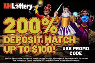 NH Lottery promo code: 200% deposit match up to $100