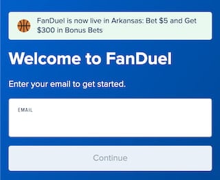 FanDuel is live in Arkansas, sign up and get $300 in bonus bets guaranteed