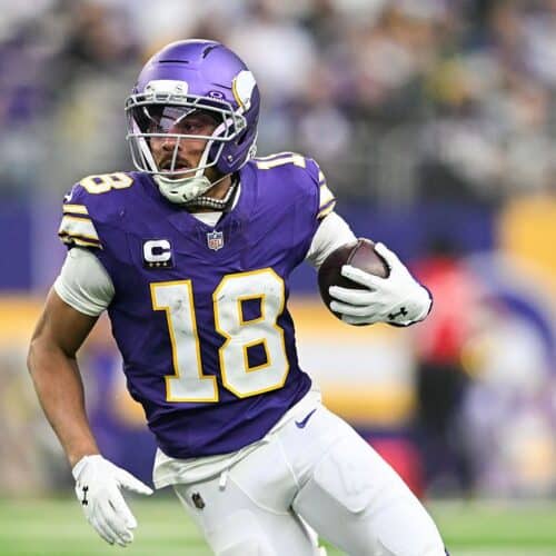 Justin Jefferson is a clear bounce-back candidate based on expected fantasy points.