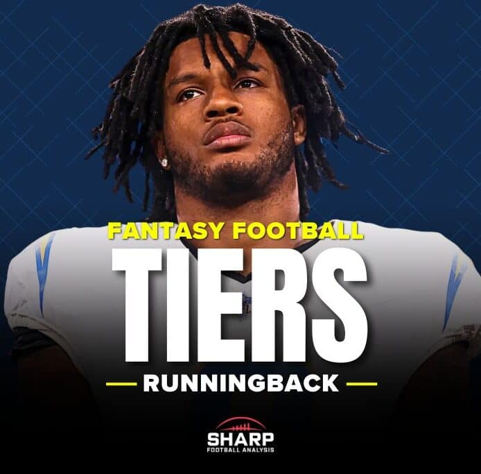 Chargers running back Omarion Hampton fantasy football 2026