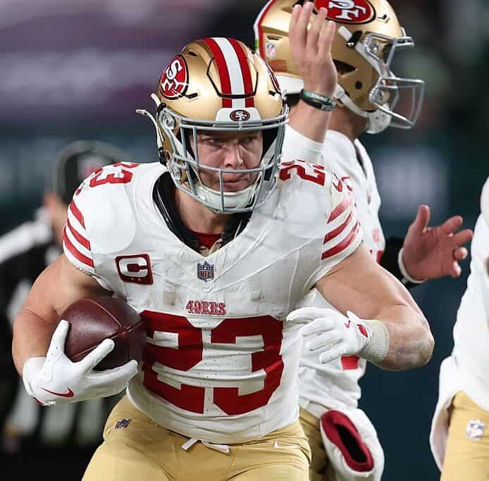 Can Christian McCaffrey maintain his level of red-zone usage in 2026?